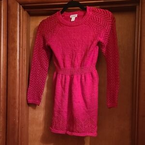 Cat & Jack Vibrant Red Knit Dress 6/6x